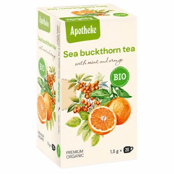 Apotheke BIO Sea buckthorn tea with mint and orange 20×1.8g
