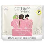 Cottons Organic Ultra-Thin Super Pads